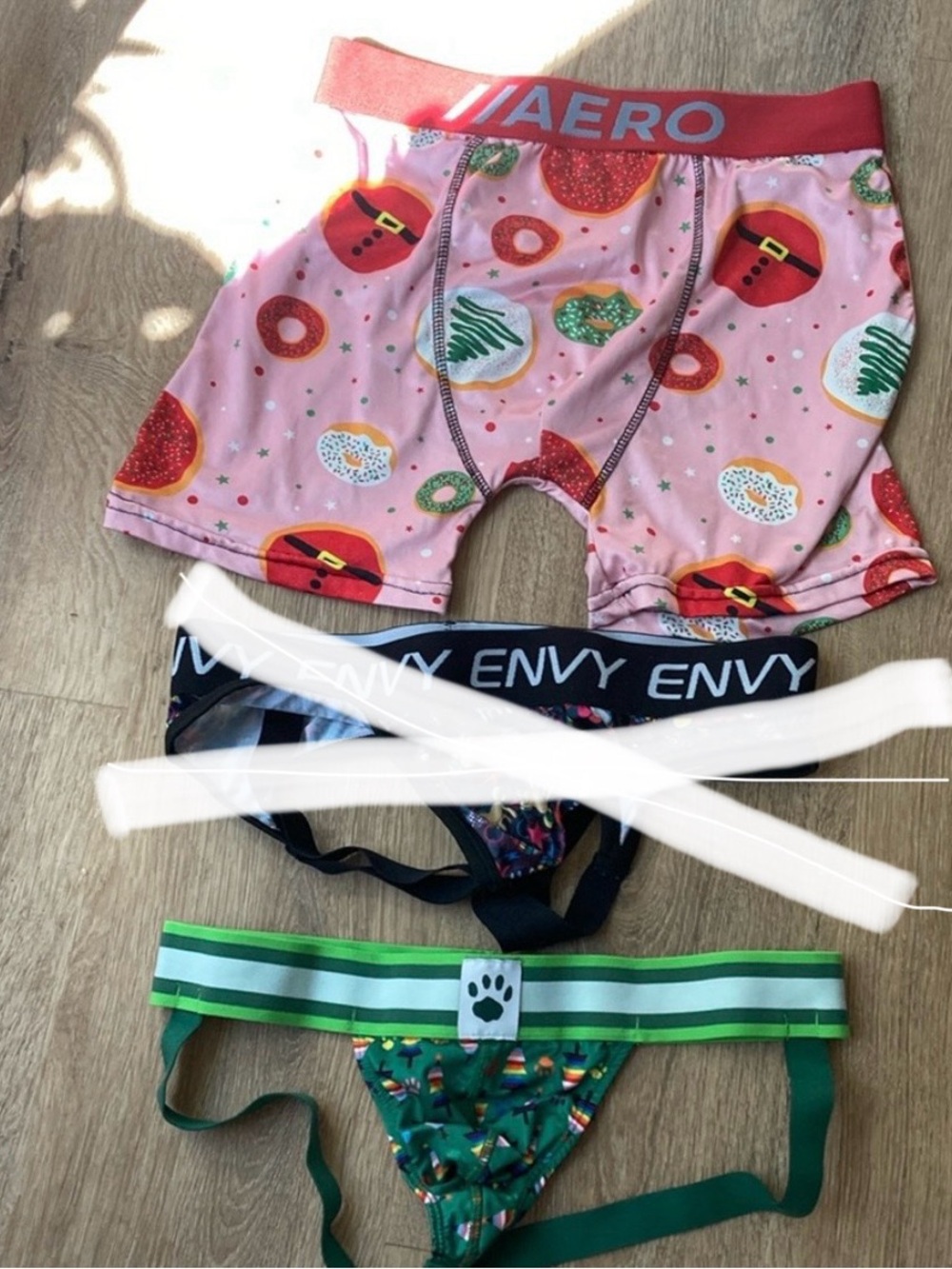 Gay pride men’s small bundle undies & thong like new